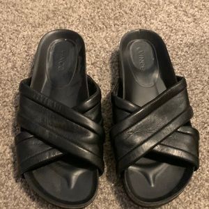 Vince Orson cross cross slides. Perfect condition- barely worn .
